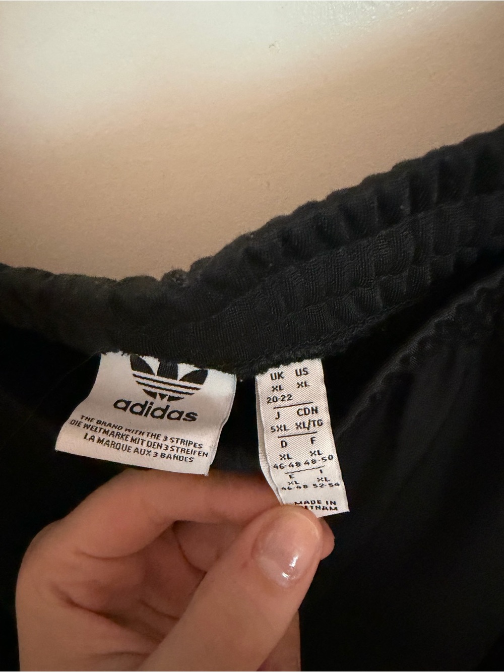 Adidas Black and White Athletic Track Pants - Picture 3 of 6